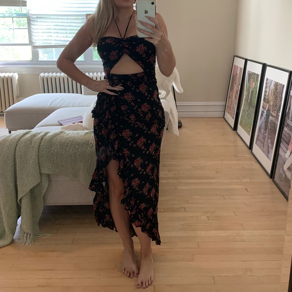 Forever 21 Flowered Wrap Dress Small 🌺 - Picture 1 of 4